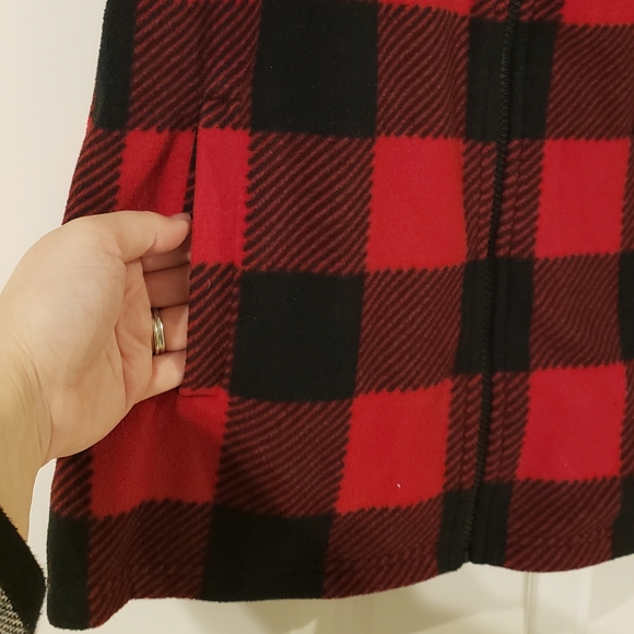 Chaps buffalo check fleece vest - Picture 4 of 7